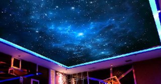 Натяжной потолок звездное небо Зеленодольск, цена от 5263 руб.